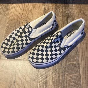 Black and white checkered vans